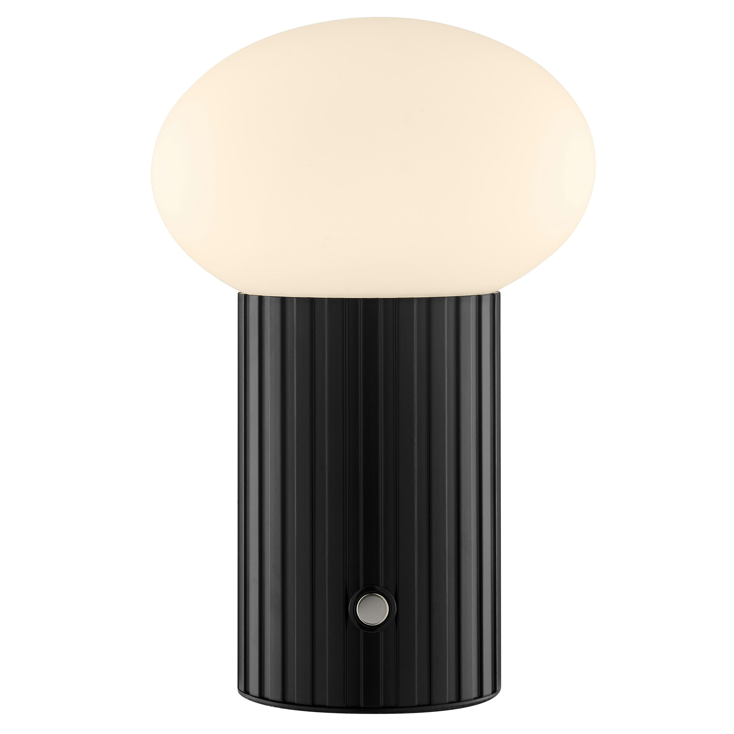 TISCHLEUCHTE Venti Schwarz/Weiß 12/12/18 cm - Multicolor, Kunststoff (12/12/18cm) - Brilliant