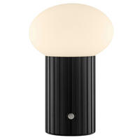 TISCHLEUCHTE Venti Schwarz/Weiß 12/12/18 cm - Multicolor, Kunststoff (12/12/18cm) - Brilliant