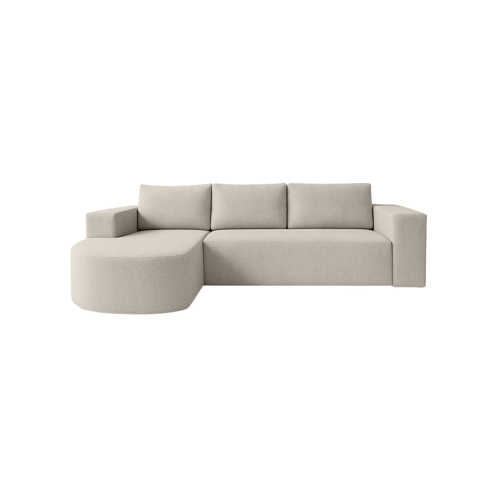 ECKSOFA Tolga mit Schlaffunktion, Beige - Beige, Textil (162/270cm) - Fedve