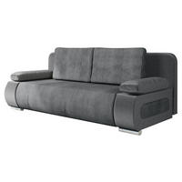 SCHLAFSOFA Emma Cord - Grau, Holz/Kunststoff (200/77/92cm) - MIRJAN24