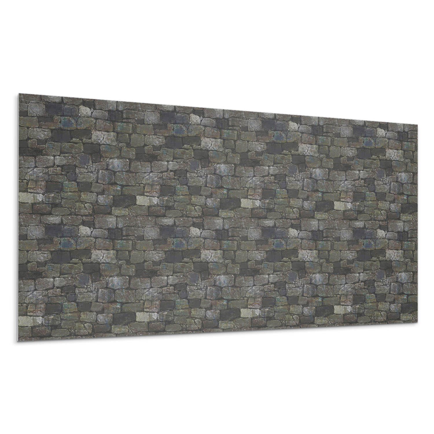 Wallfluent Wandpaneel Grau 50x1.6x100 cm
