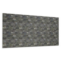 WANDPANEEL 100x50 cm selbstklebend Rocassa - Grau, Kunststoff (50/1.6/100cm) - Wallfluent