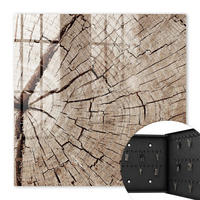 SCHLÜSSELBOX Schwarz 30x30 cm- Türöffnung nach rechts - Holzmaserung - Braun, Metall (30/30/5cm) - TULUP