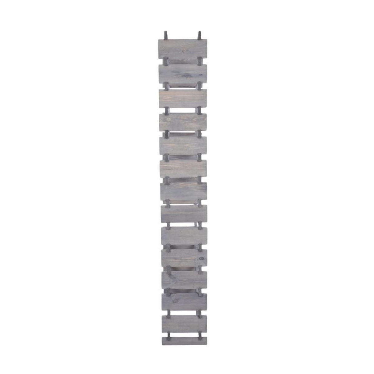 WEINREGAL VINOTECA FLEX PRO HxBxT 191x65x28cm 84 Flaschen auf 14 Ebenen Grau - Grau, Holz (65/191/28cm) - PROREGAL
