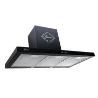 DUNSTABZUGSHAUBE GCH F 461 BL 7 +Umluftset, 70 cm Schwarz - Schwarz, Metall (70/81/46.3cm) - Gurari