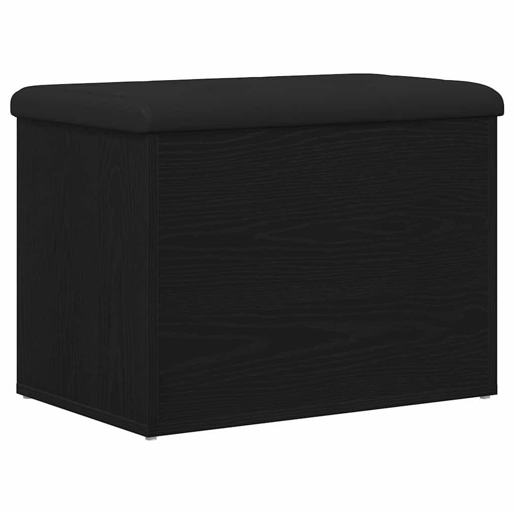 SITZBANK Jona mit Stauraum Schwarz Eichen-Optik 62x42x45 cm - Schwarz, Holz (62/45/42cm) - DELUKE