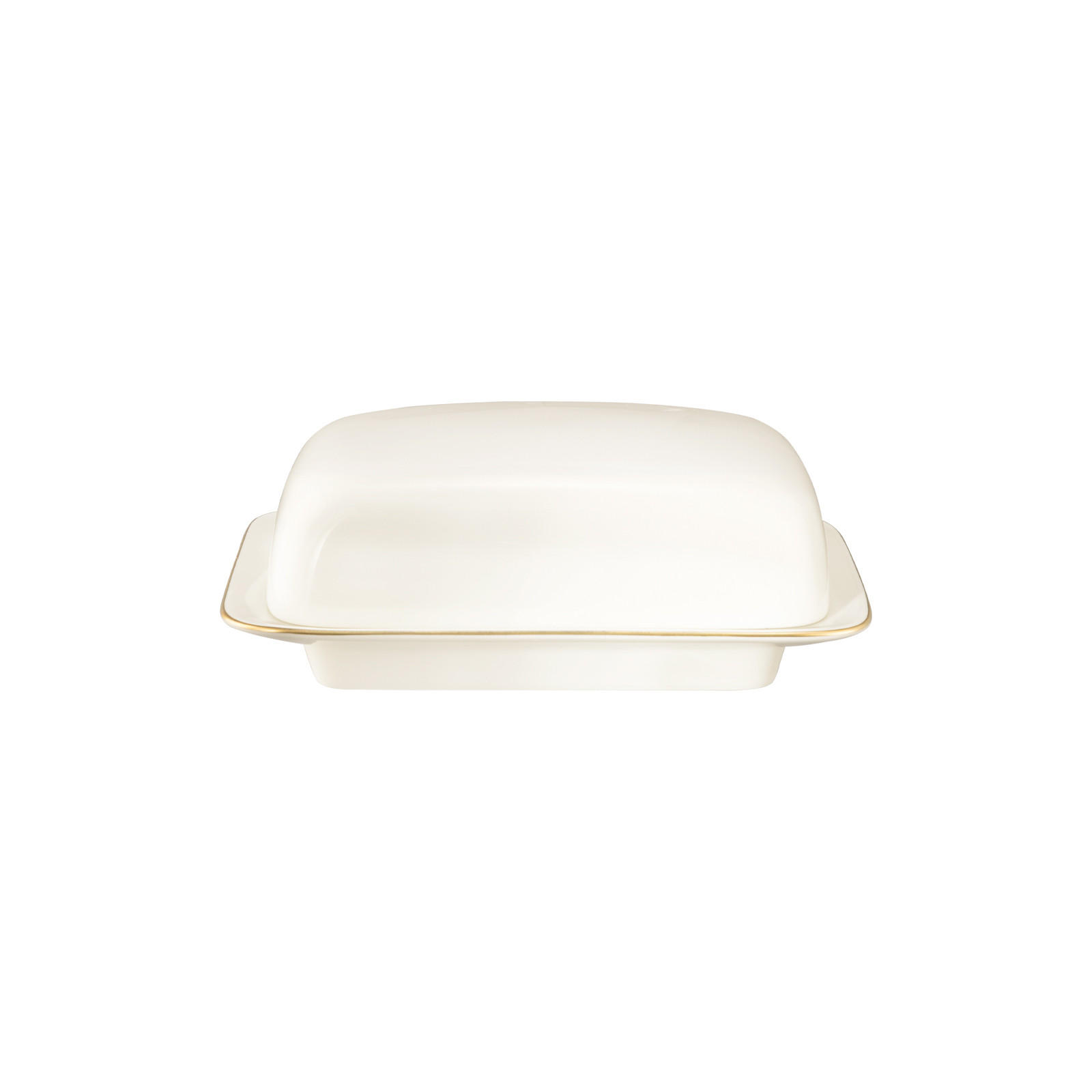 BUTTERDOSE Savona Goldlinie creme 250 g - Creme, Keramik (12.6/6.3/16.4cm) - Seltmann Weiden