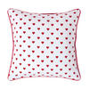 KISSENHÜLLE Herzen 60/60 cm, 100% Baumwolle - Rot, Textil (60/60cm) - Homescapes