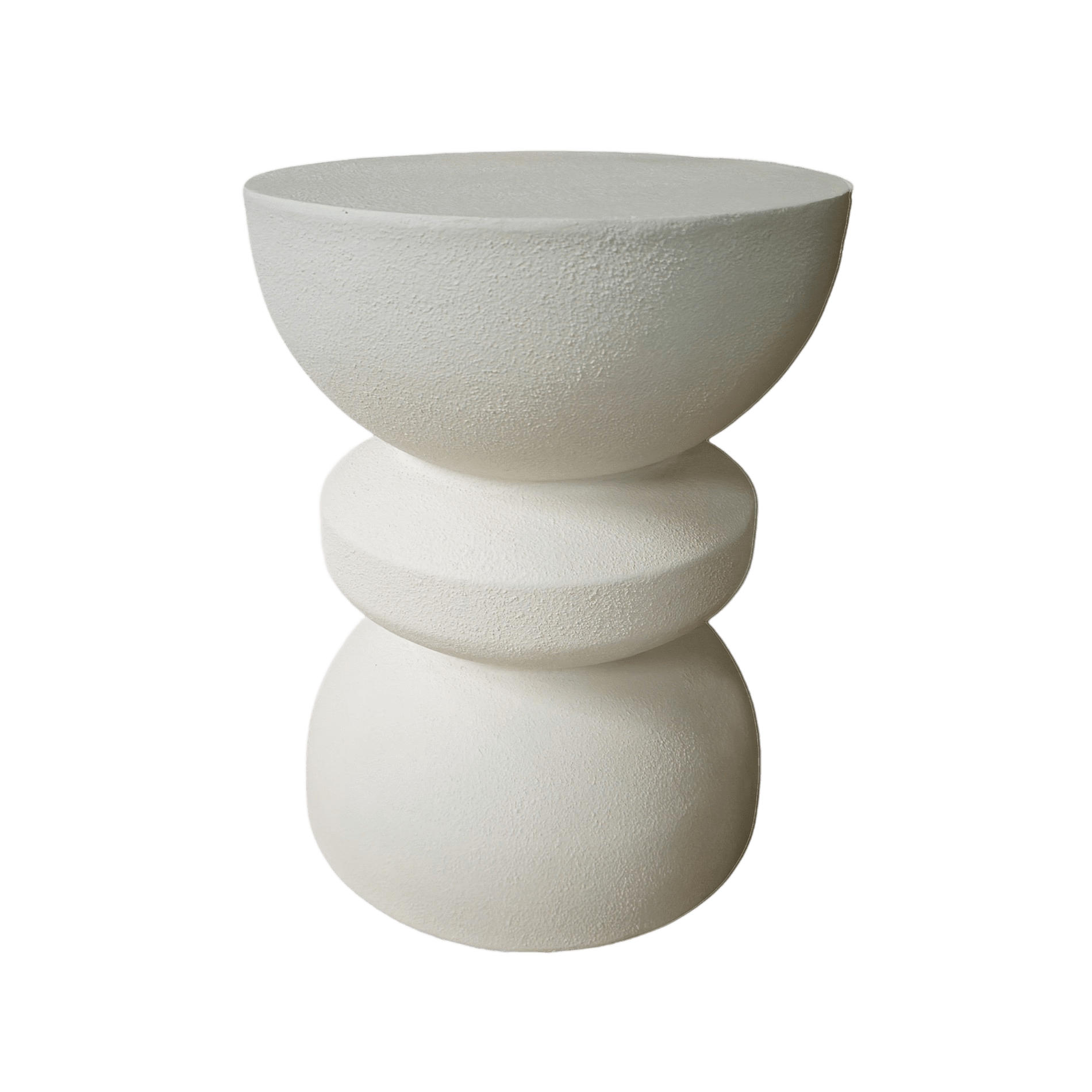 BEISTELLTISCH Weiß 35/35/44,5 cm - Weiß, Stein (35/35/44.5cm) - Mobili Rebecca