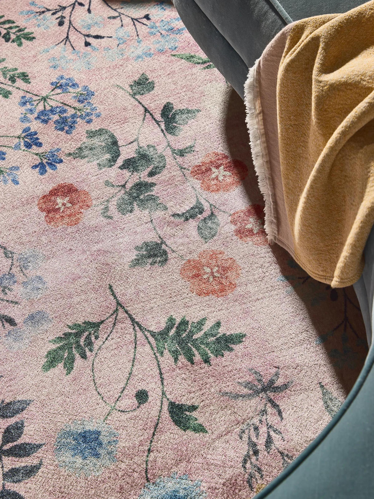 TEPPICH Milly waschbar Multicolor/Pink 160/230 cm - Pink/Multicolor, Kunststoff/Textil (160/230cm) - benuta