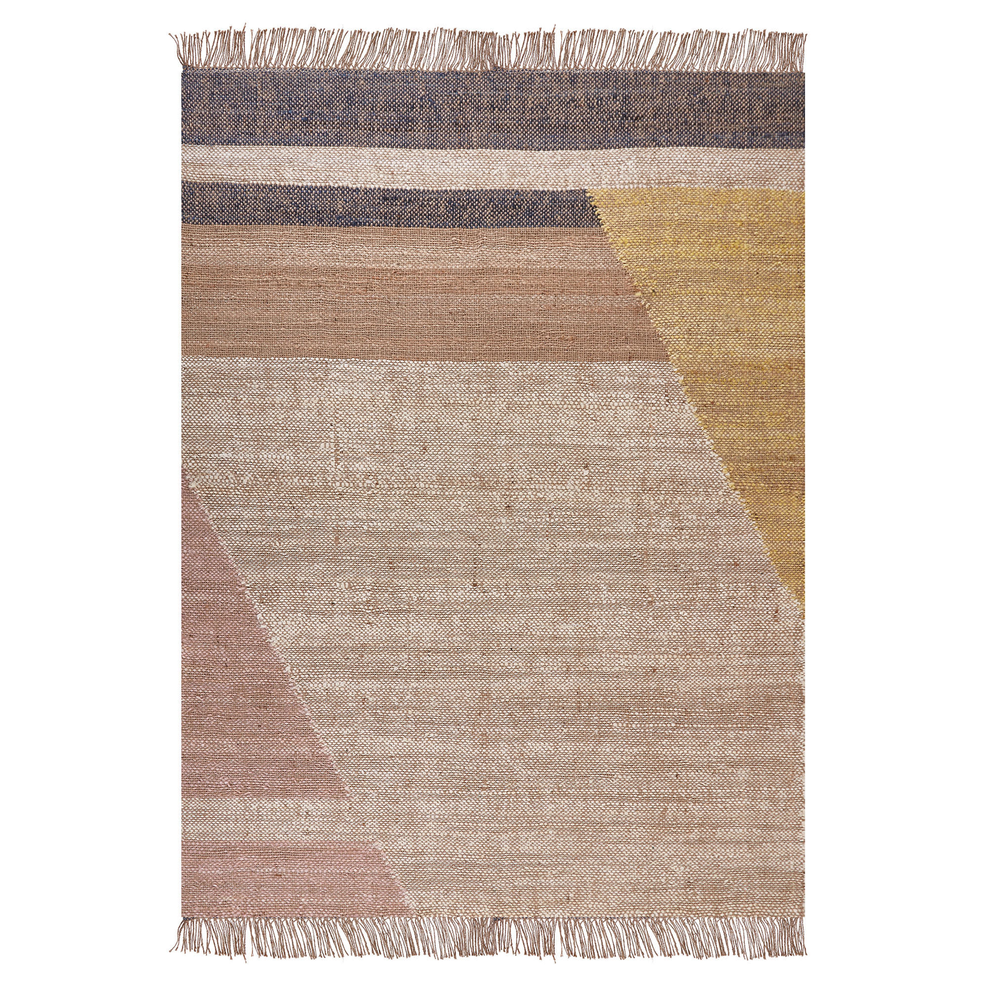 KURZFLOR-TEPPICH Samlar 200/140 cm - Braun, Naturmaterialen (140/200cm) - Beliani