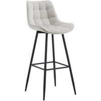 BARHOCKER Dartford 106x47x52 cm grau - Grau, Textil (47/106/52cm) - furnicato