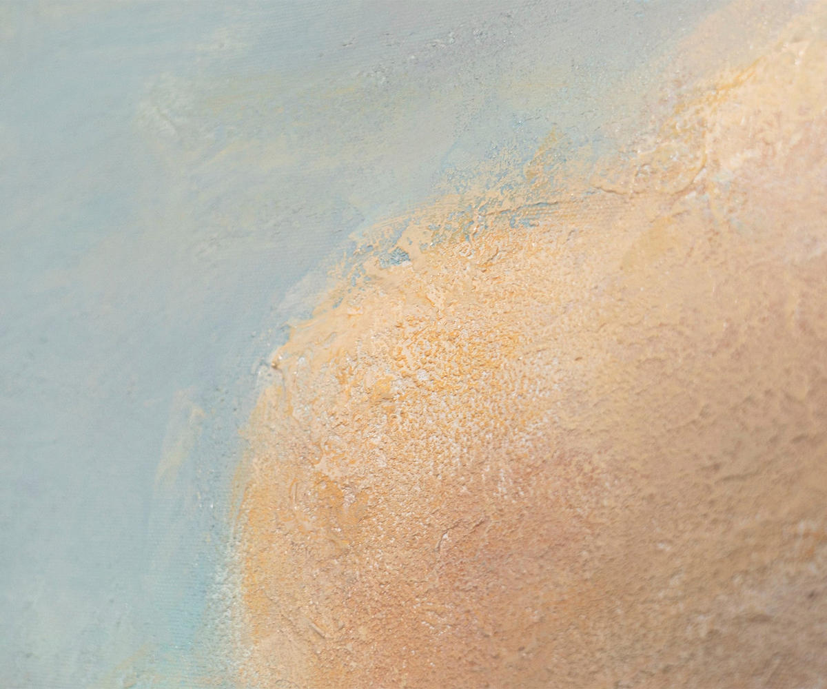 GEMÄLDE Leichtigkeit des Seins Schattenfugenrahmen Eichefarben 140x100 cm - Eichefarben, Holz (140/100cm) - YS-art gallery