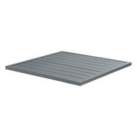 TISCHPLATTE, Grau - Grau, Metall (70/70/3cm) - Oviala