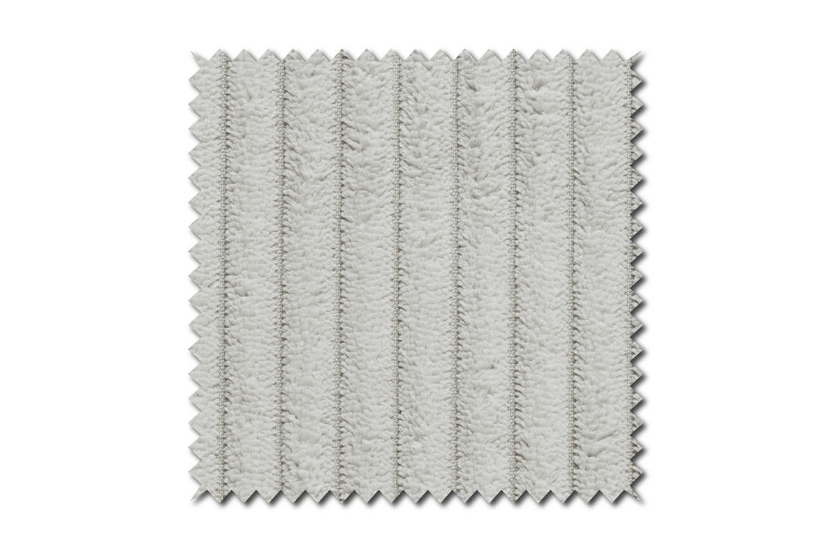 SOFA CELESTE Hellgrau Cord - Hellgrau/Schwarz, Kunststoff/Textil (302/72/114cm) - KAWOLA