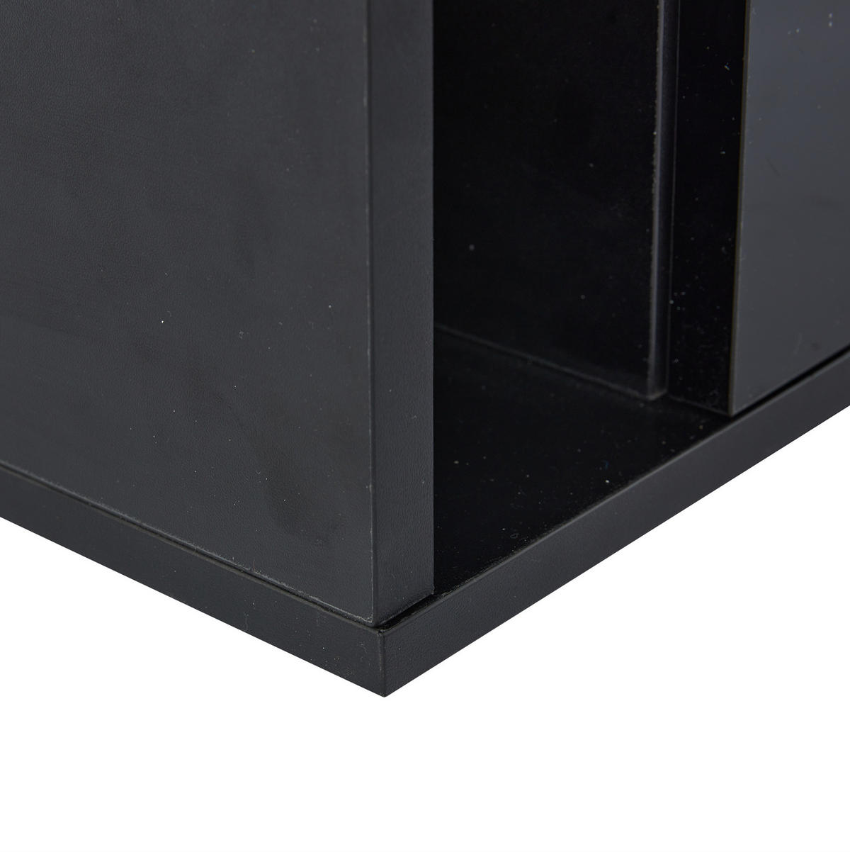 COUCHTISCH 100/50/40 cm schwarz aus Spanplatte und Glas mit LED-Licht - Schwarz, Holzwerkstoff (110/50/40cm) - OKMYHOME
