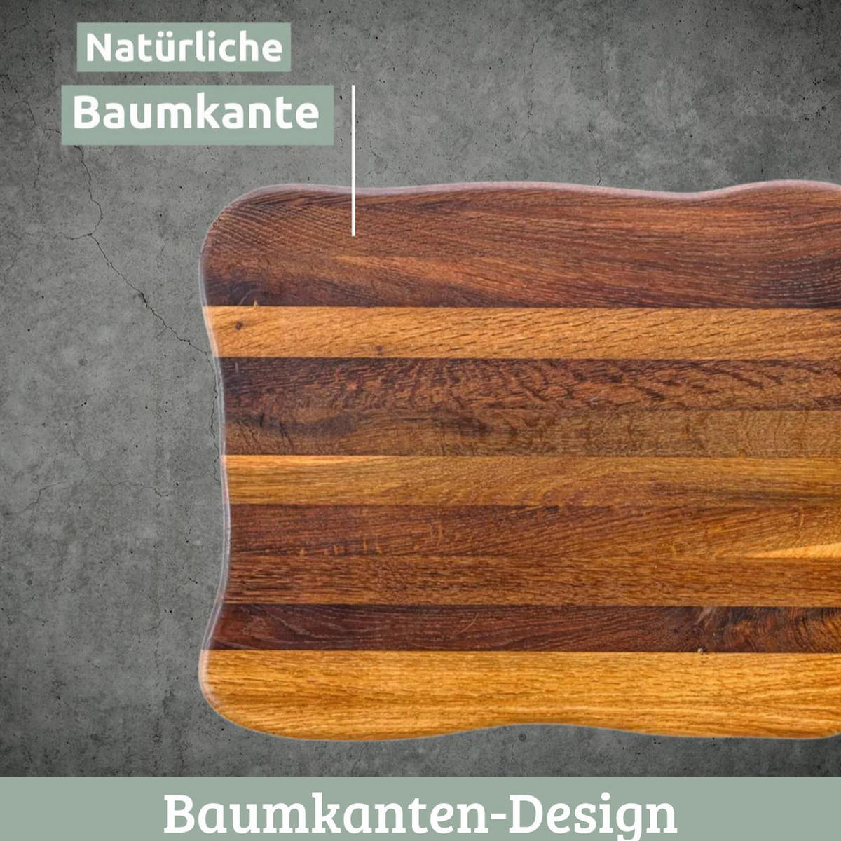 SCHNEIDEBRETT Holz groß DOLU klingenschonend 40x33x4,5 cm Dunkelbraun - Dunkelbraun, Holz (40/33cm) - DELUKE