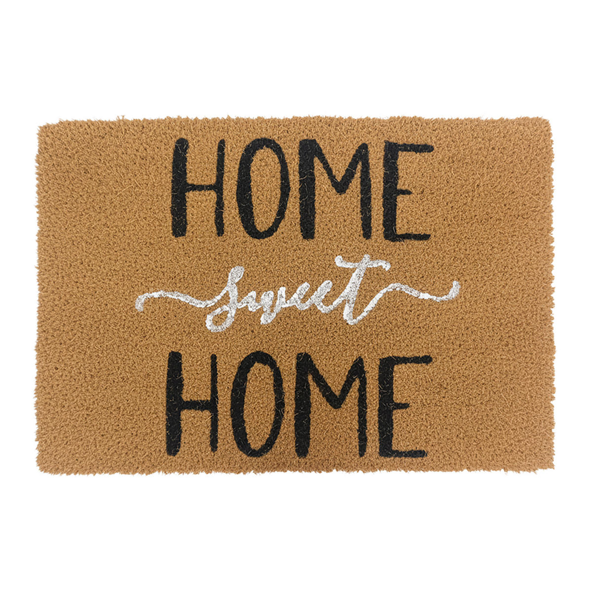 FUSSMATTE - Hellbraun, Kunststoff/Textil (60/40cm) - Relaxdays