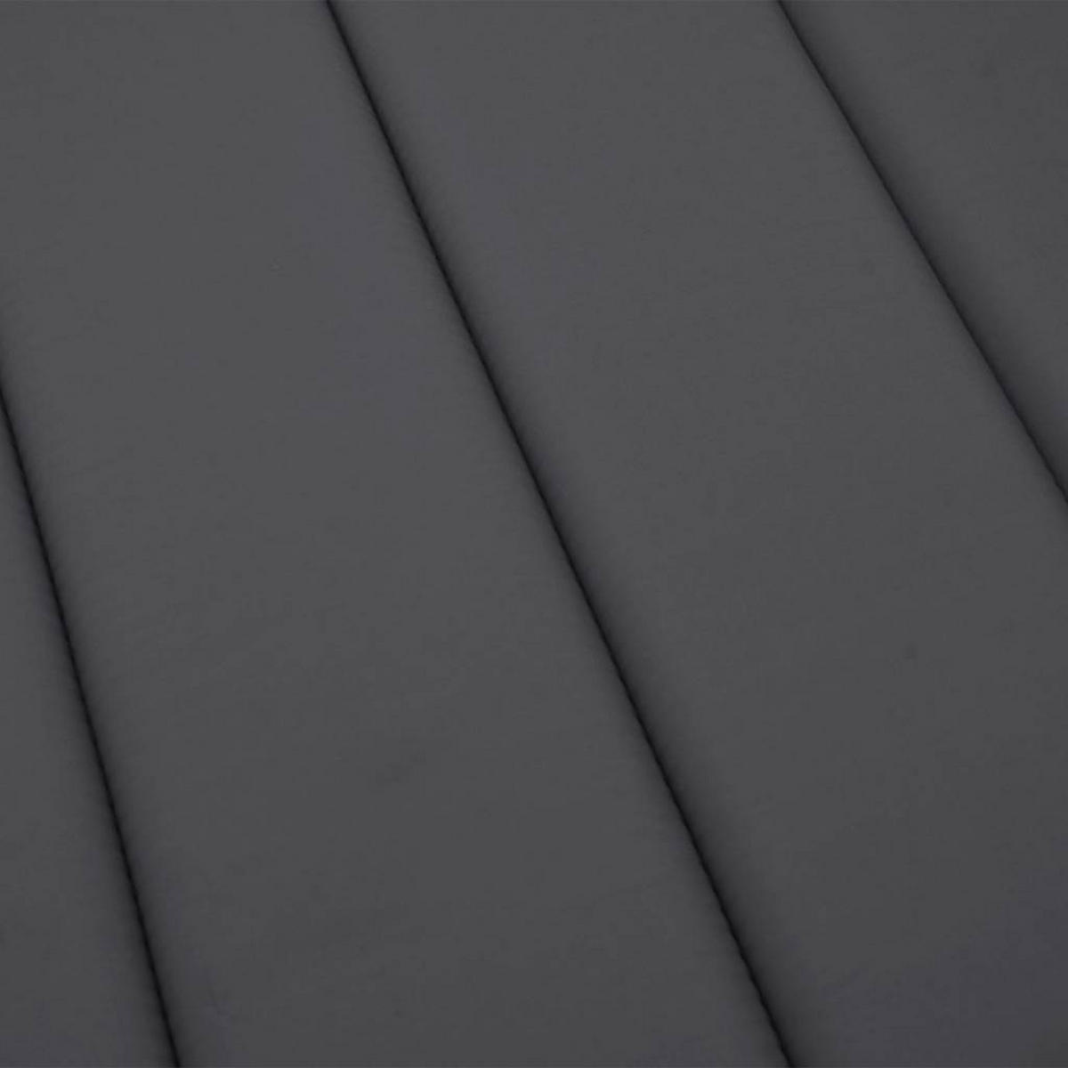 SONNENLIEGEN-AUFLAGE Anthrazit 186/58/4 Cm Oxford-Gewebe - Anthrazit, Textil (58/4/186cm) - vidaXL