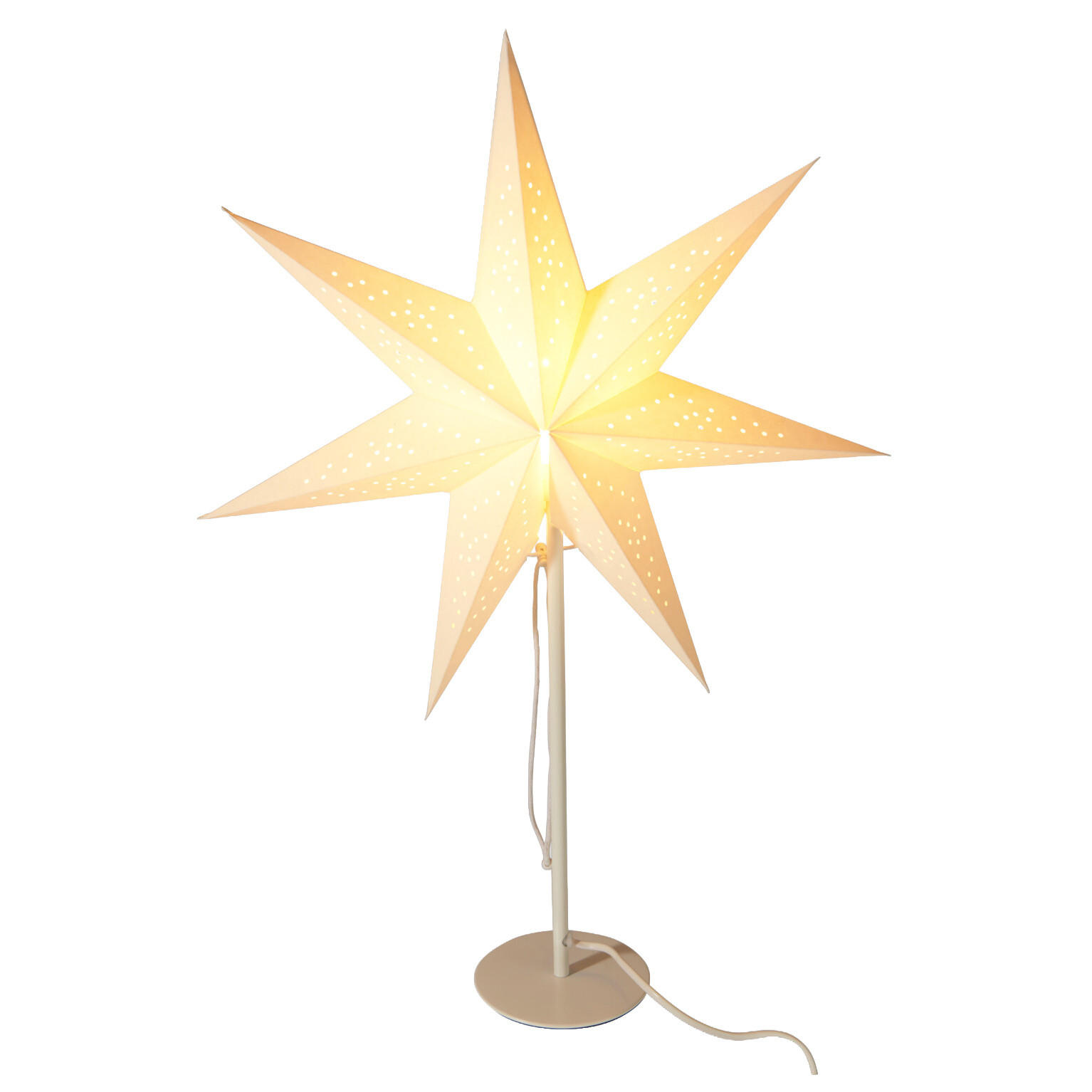 Home Styling Collection Papierstern Weiß 45x65x45 cm