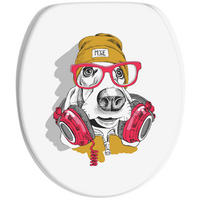 WC-SITZ mit Absenkautomatik Cool Dog - Multicolor, Holzwerkstoff (38/6/47cm) - Sanilo