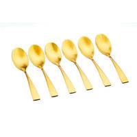 LÖFFEL 6er-Set Sven - Gold - Goldfarben, Metall - Björn