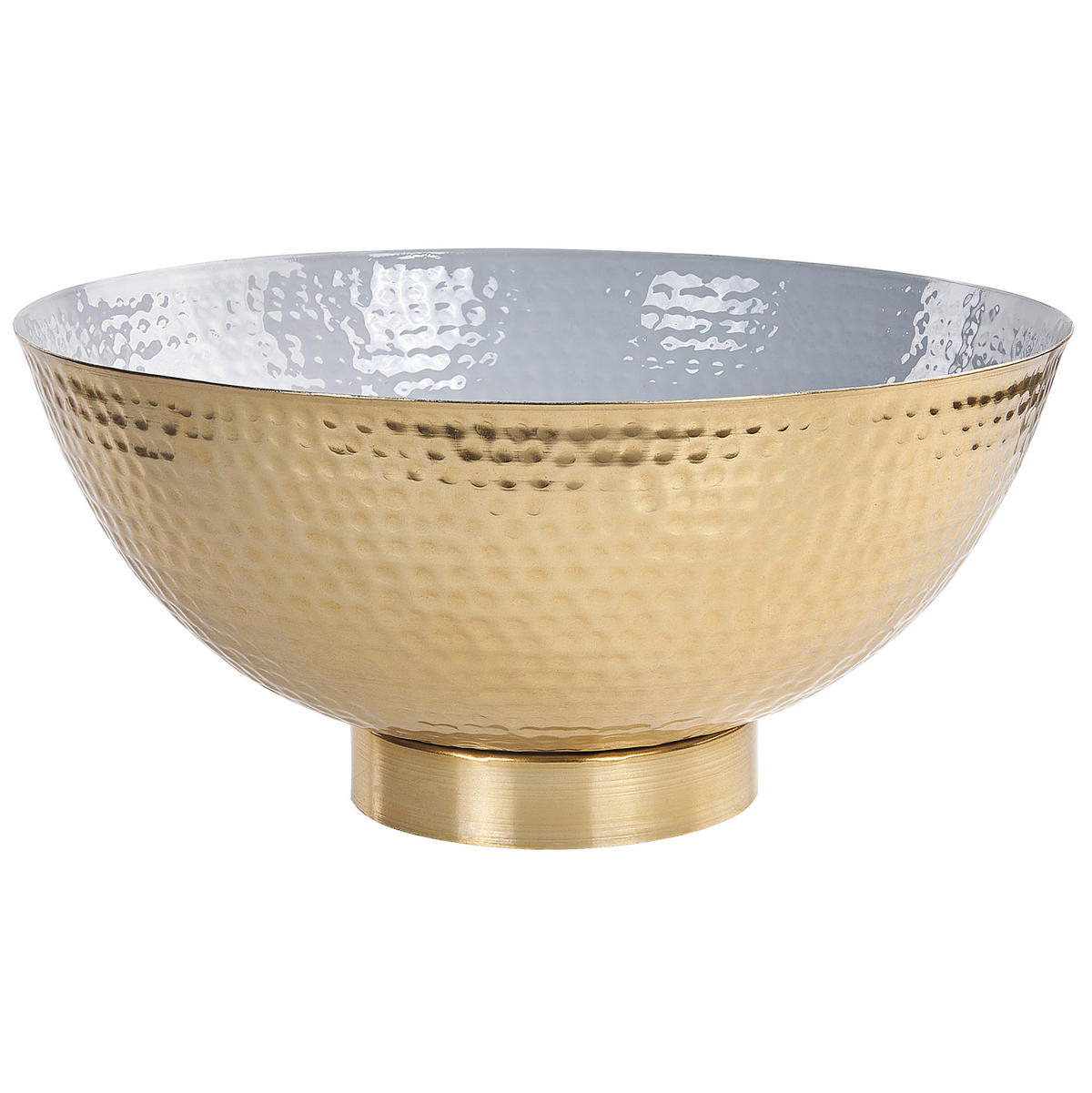 DEKOSCHALE Metall mehrfarbig/gold Baru - Goldfarben, Metall (16cm) - Beliani
