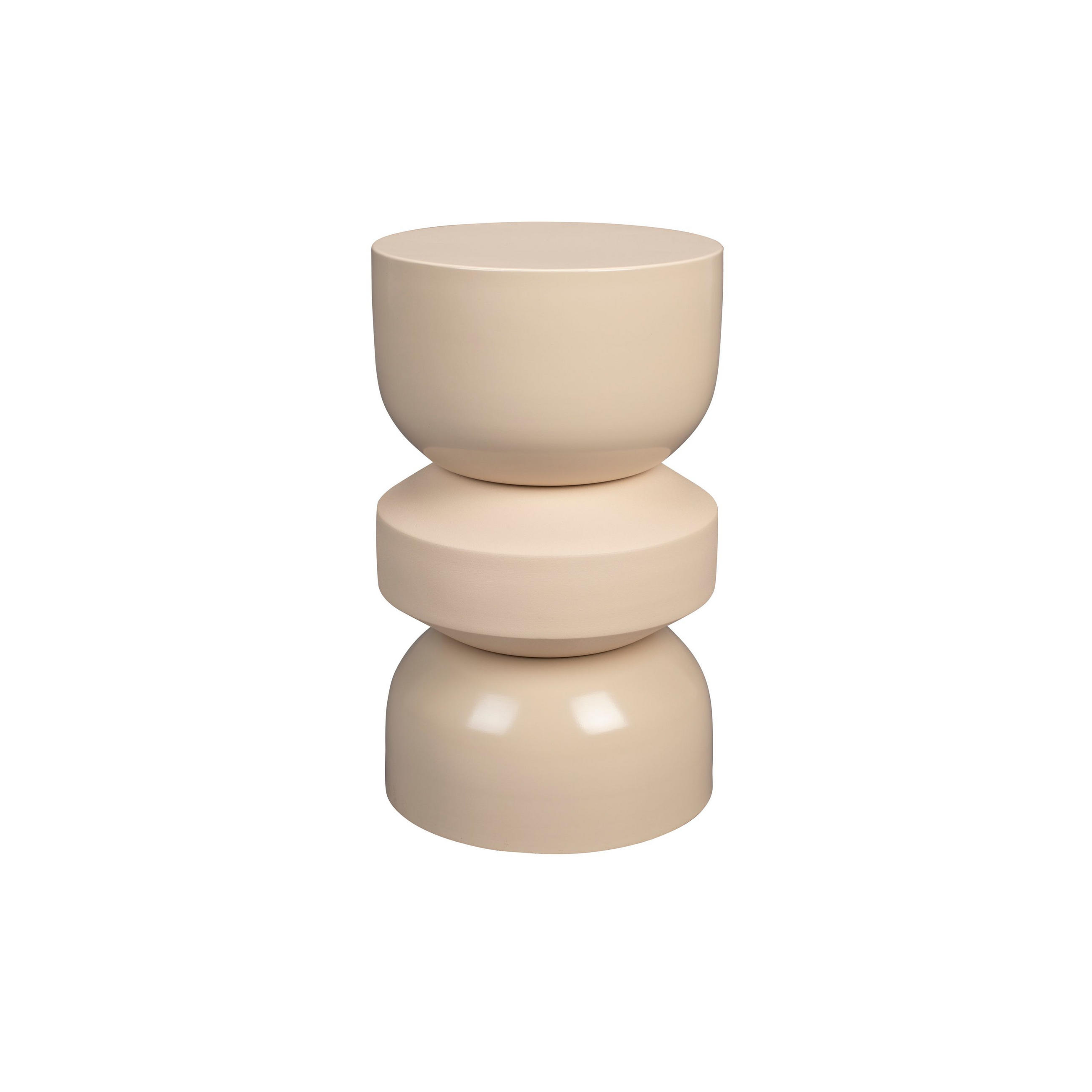 BEISTELLTISCH Apollo Beige - Beige, Metall (29/29/48cm) - Dutchbone