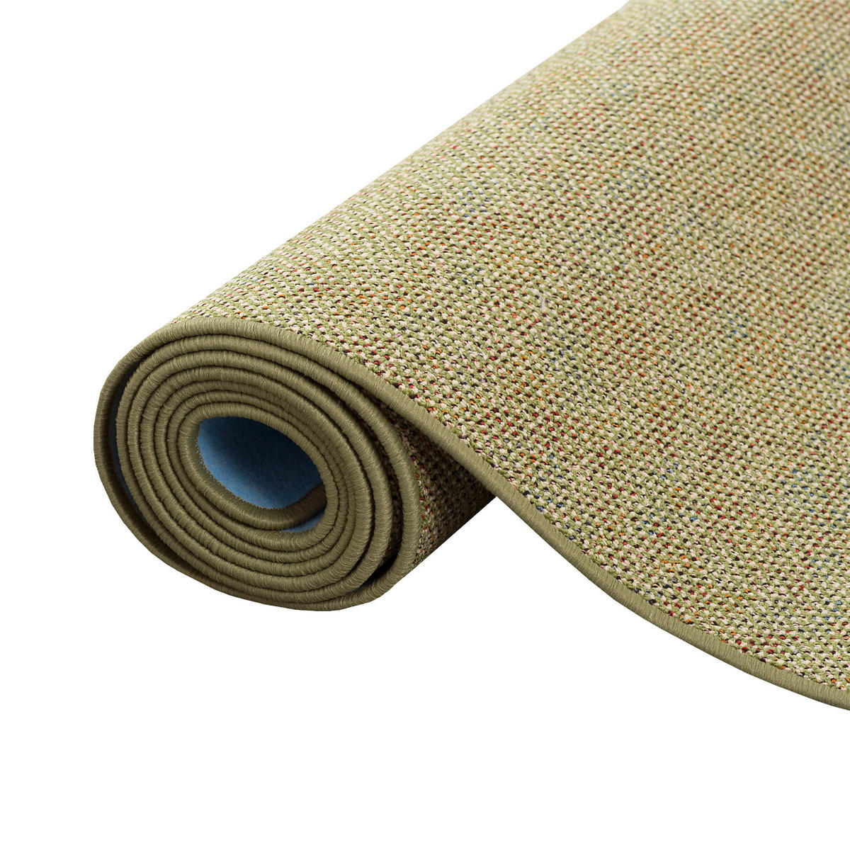 LÄUFER TEPPICH SCHLINGEN TEPPICH ALMA MELIERT - Grün, Textil (80/160cm) - Snapstyle