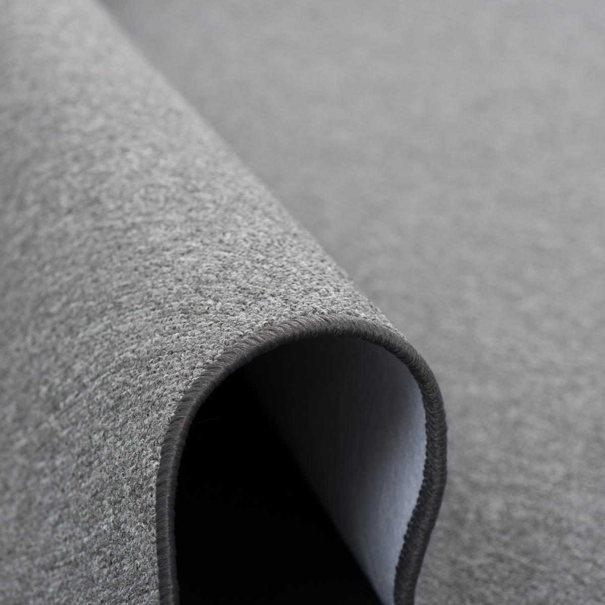 FEINSCHLINGEN VELOUR LÄUFER TEPPICH STRONG - Anthrazit, Textil (100/200cm) - Snapstyle