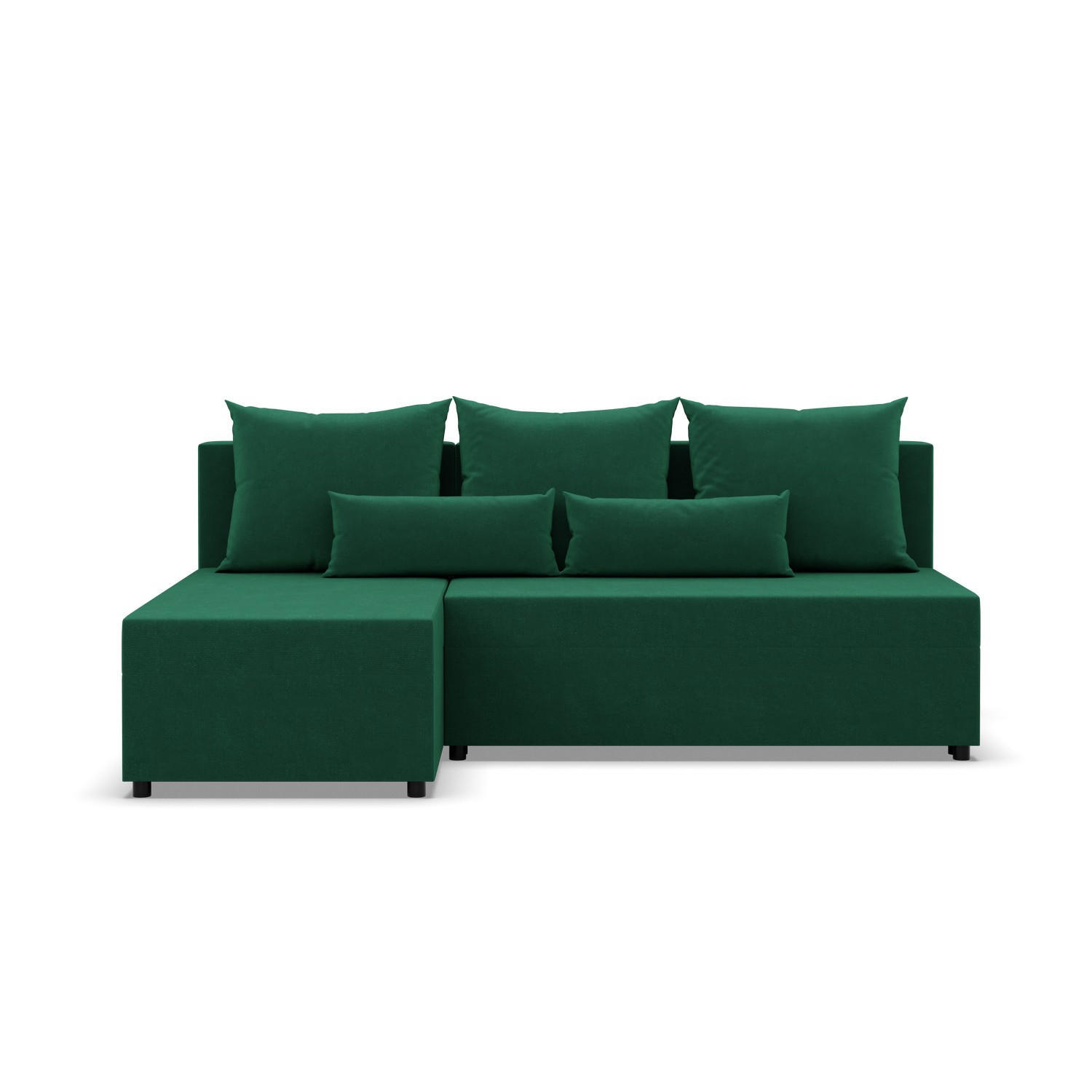 ECKSOFA MIT SCHLAFFUNKTION FERMO BONELL Grün - Grün, Textil (137/201cm) - Mebligo