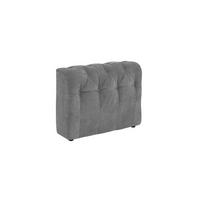 SOFA SITZELEMENT SEPHI Grau Cord - Schwarz/Grau, Kunststoff/Textil (82/62/27cm) - KAWOLA