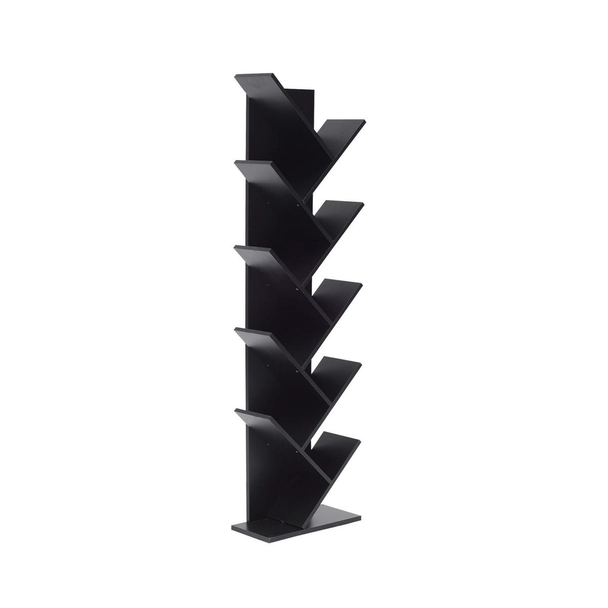BÜCHERREGAL Schwarz 22/45/160 cm - Schwarz, Holzwerkstoff (22/160/45cm) - Mobili Rebecca