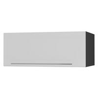 KLAPPHÄNGESCHRANK Kvantum W6B/90 Weiß Matt / Schwarz Matt 90 / 59 / 36cm - Schwarz/Weiß, Holz/Holzwerkstoff (90/36/59cm) - Feldmann-Wohnen