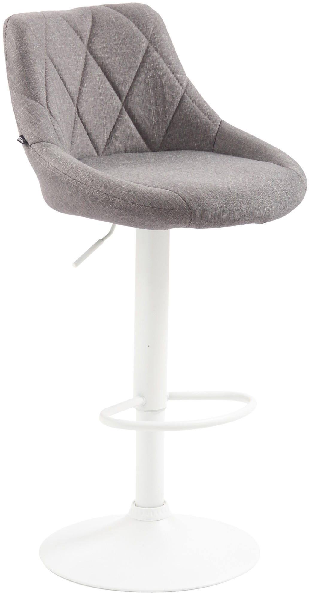 BARHOCKER Lazio Stoff 83-104x46x49 cm grau - Grau, Textil (46/83/49cm) - furnicato