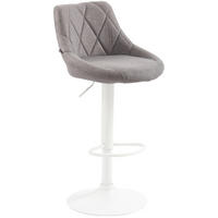 BARHOCKER Lazio Stoff 83-104x46x49 cm grau - Grau, Textil (46/83/49cm) - furnicato