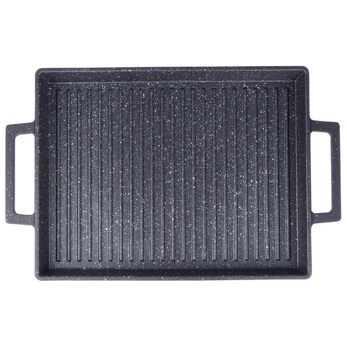 GRILLPLATTE Grande schwarz - Schwarz, Metall (43/27/4cm) - Orion 