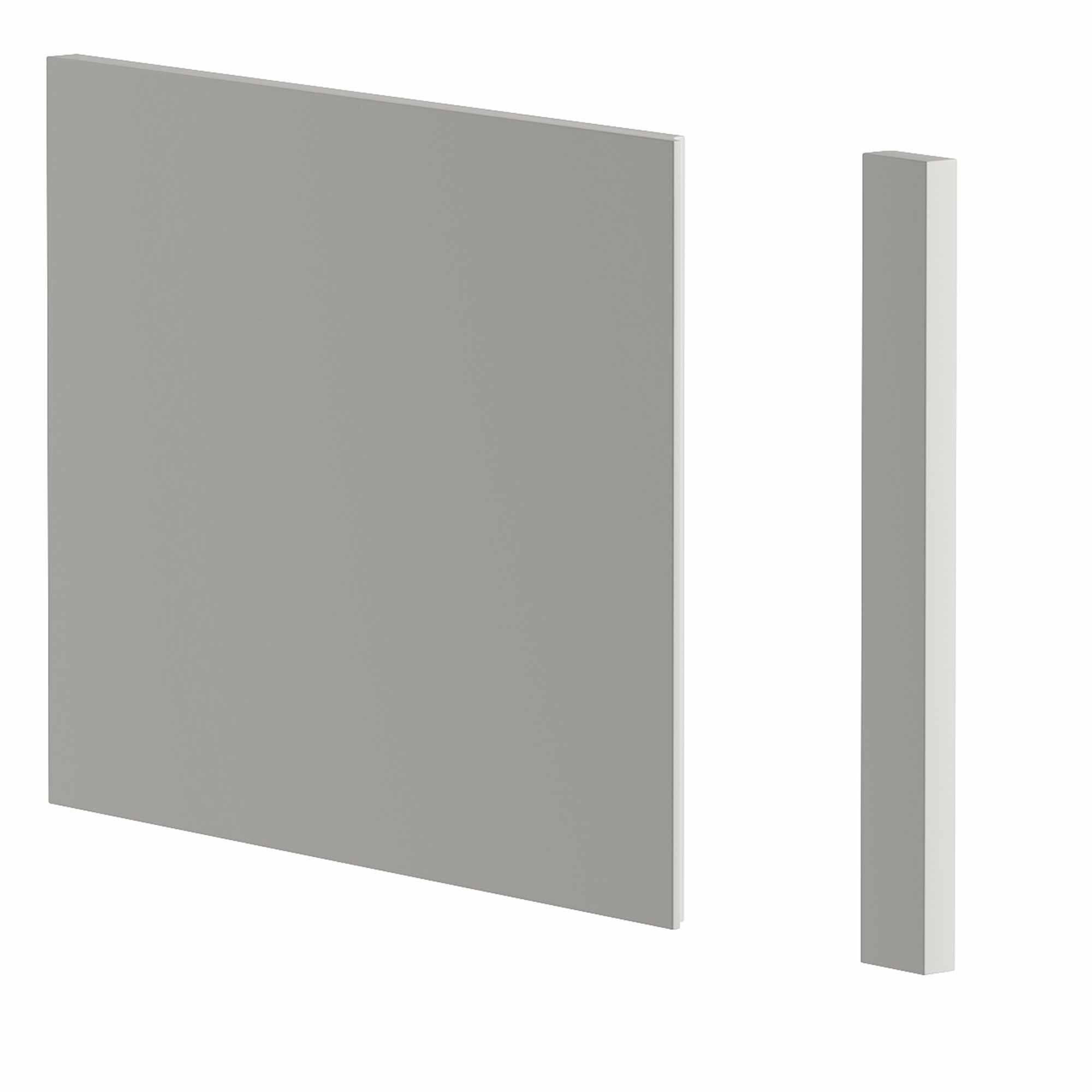 REGALTÜREN DAMBI - Grau, Holzwerkstoff (34/43/2cm) - KONSIMO®