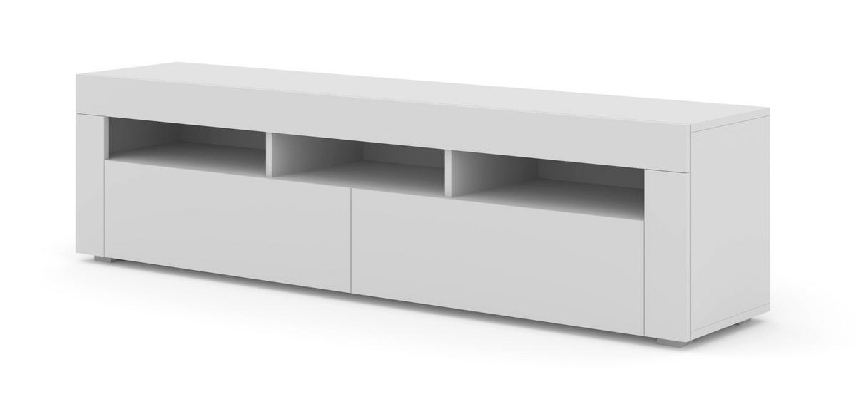 TV LOWBOARD Weiß 160/43/35 - Weiß, Holzwerkstoff (160/43/35cm) - RAUMHIRSCH FURNITURE