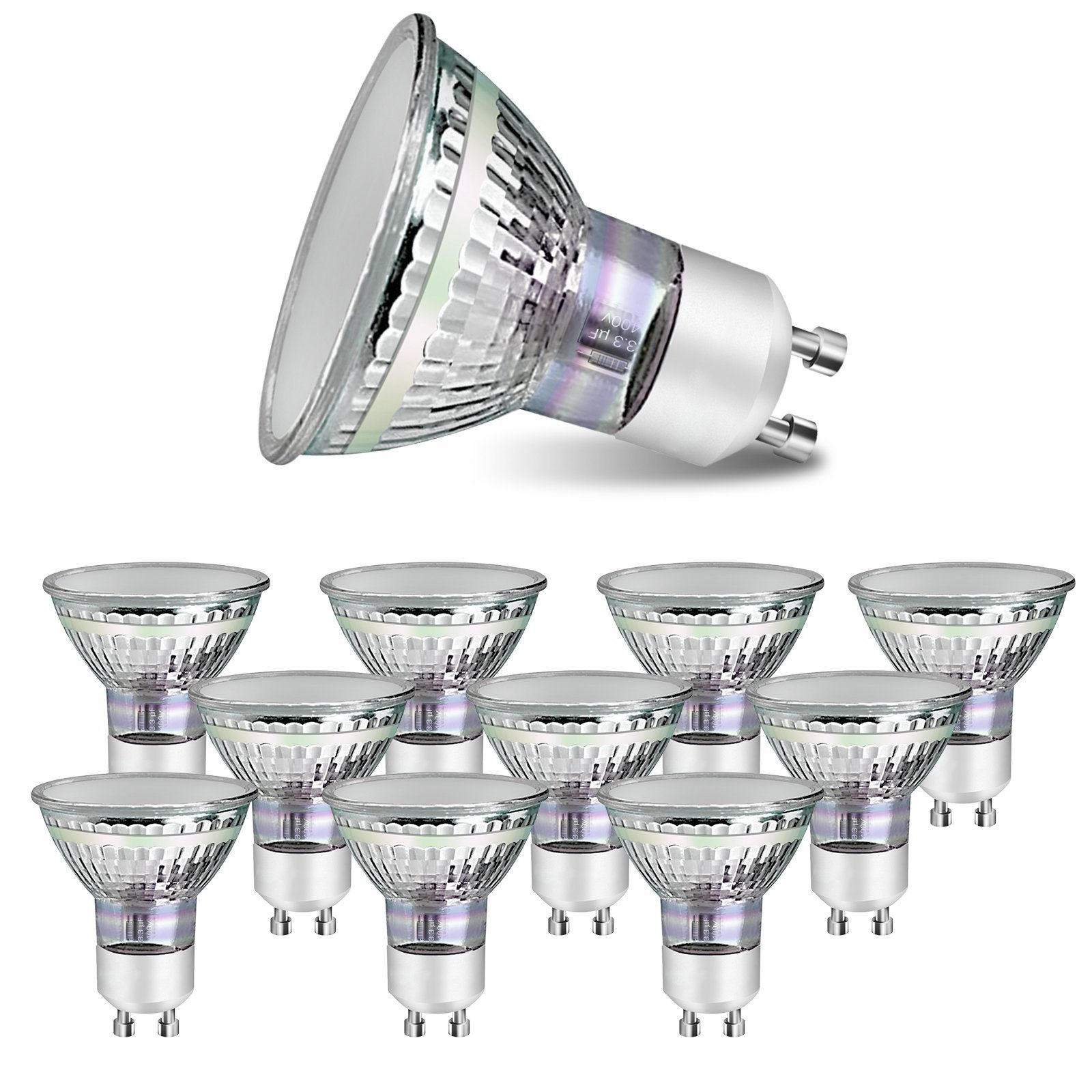 LED žárovky 4W (balení 10 ks) - průhledná, sklo (5/5.7cm) - Nettlife