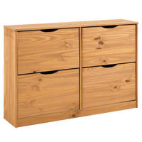 SCHUHSCHRANK BASIL - Honig, Holz (115/79/25cm) - IDIMEX