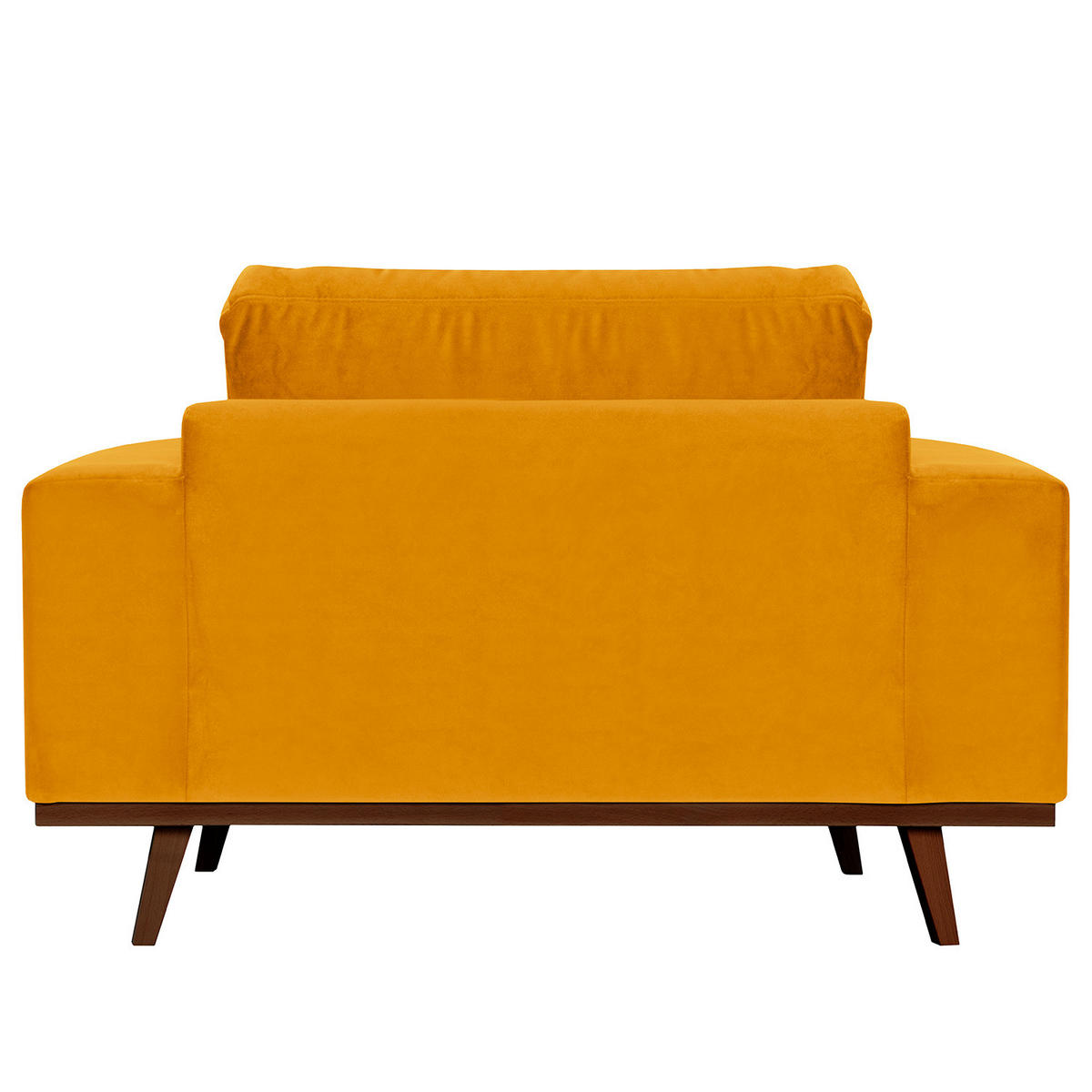 SESSEL - Gelb/Buchefarben, Holz/Buchenholz (122/81/88cm) - home24