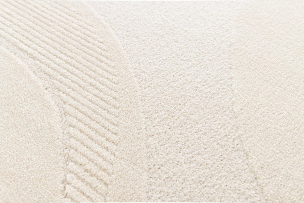 TEPPICH sehr weich grafisch beige - Beige, Textil (120/170cm) - AFK Living