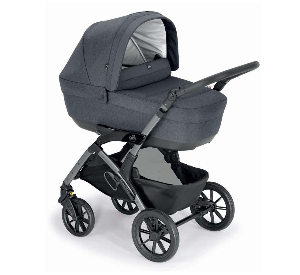 KOMBI-KINDERWAGEN Dinamico Smart 3in1 - Anthrazit, Kunststoff (57/87.3/100cm) - Cam il Mondo del Bambino S.p.A.