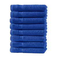 GÄSTEHANDTUCH 30x50 cm Frottier Gästetuch im 8er Set aus 100% Baumwolle, Blau 500g/m2 - Blau, Textil (35/50cm) - Carpe Sonno