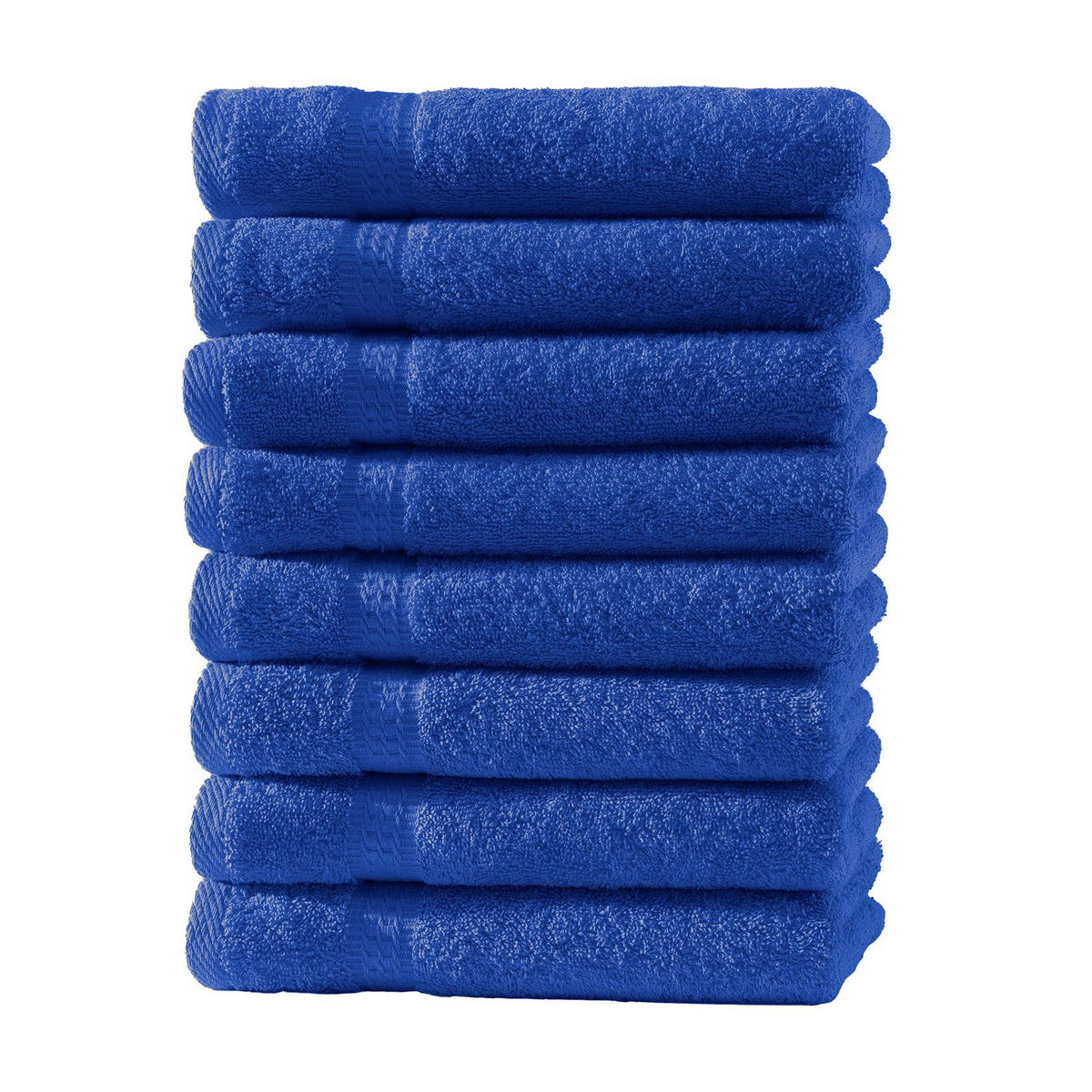 GÄSTEHANDTUCH 30x50 cm Frottier Gästetuch im 8er Set aus 100% Baumwolle, Blau 500g/m2 - Blau, Textil (35/50cm) - Carpe Sonno