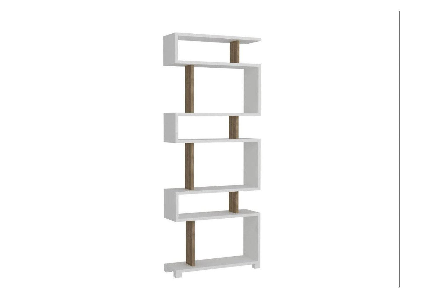 BÜCHERREGAL : 60 x 160 x 20 cm Weiß Aufbewahrungsregal - Weiß, Holzwerkstoff (60/160/20cm) - Ibonto