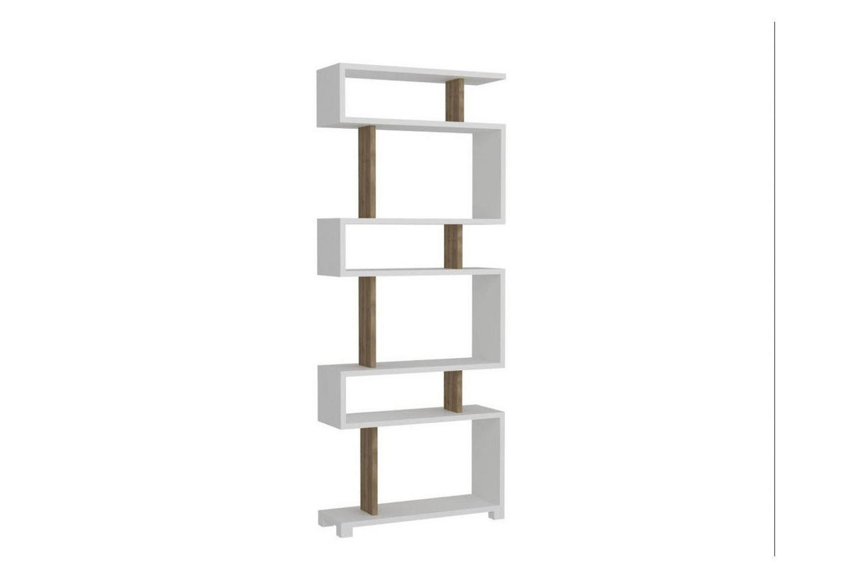 BÜCHERREGAL : 60 x 160 x 20 cm Weiß Aufbewahrungsregal - Weiß, Holzwerkstoff (60/160/20cm) - Ibonto