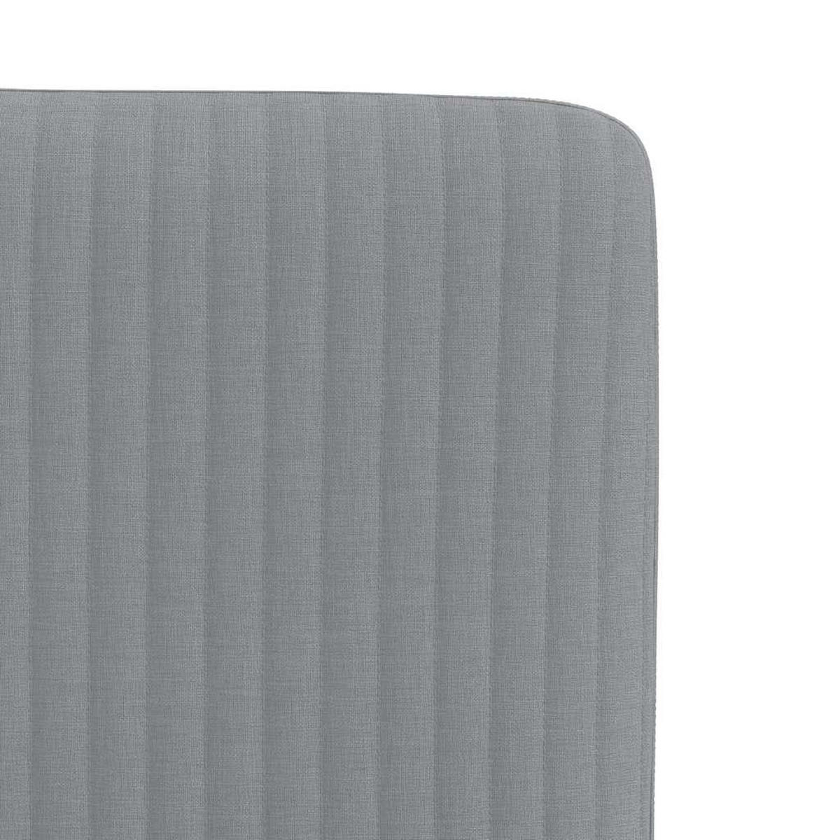 ESSZIMMERSTÜHLE 2 Stk. Hellgrau Stoff 45*54*86cm - Grau, Metall (45/86/54cm) - ZMH