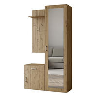 GARDEROBENSCHRANK VENTO 100/180,5/35 cm Modern Garderobe-Set Eiche Artisan - Eiche Artisan, Holzwerkstoff (100/180.5/35cm) - MASSENO